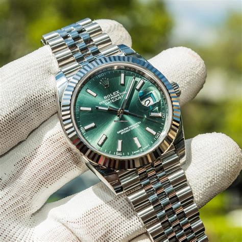 Rolex Datejust green dial